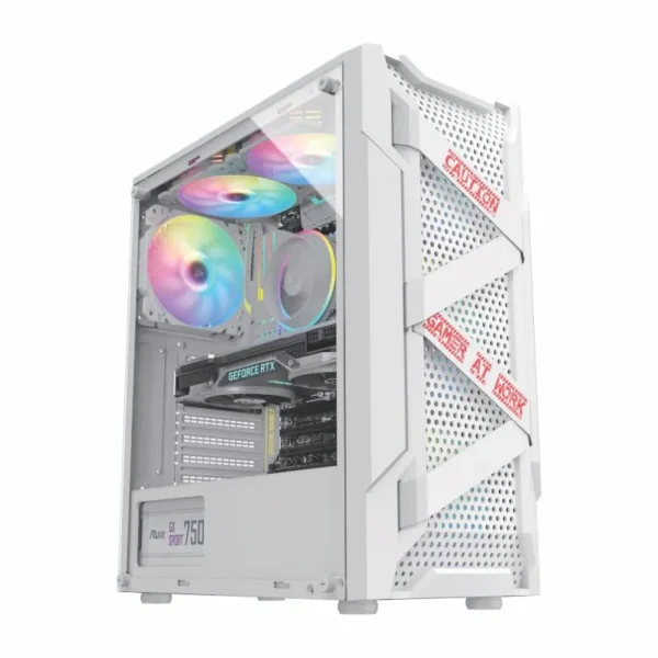 Armor white gaming pc case without fan best price in pakistan at dadducharger