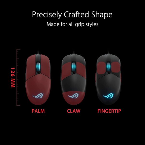 Asus rog strix impact iii gaming mouse (black) best price in pakistan at daddu charger