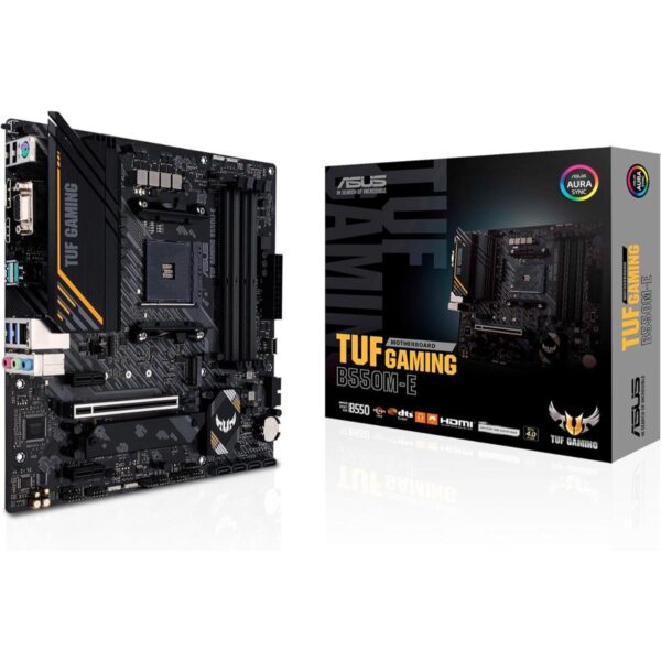 ASUS TUF GAMING B550M-E (Ryzen AM4) micro ATX gaming motherboard with PCIe 4.0 dual M.2 SATA 6 Gbps Best Price in Pakistan at Daddu Charger