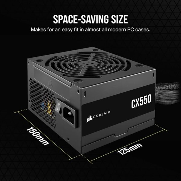 Corsair cx-550watt 80+ bronze best price in pakistan at daddu charger