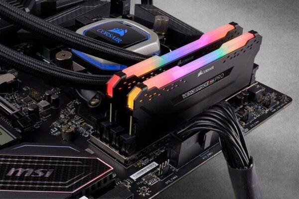CORSAIR VENGEANCE RGB PRO 32GB 3600MHz DDR4 RAM available in cheapest price at Daddu Charger Rawalpindi Pakistan
