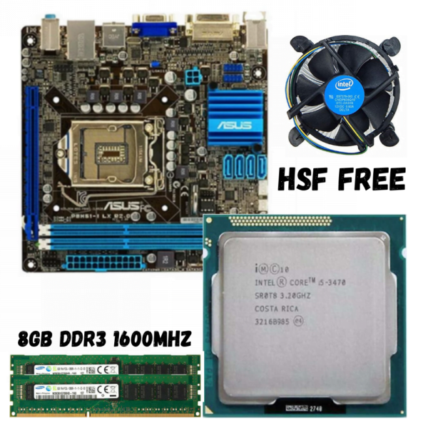 Core i5 3rd Gen Used with H61 Motherboard with 16GB 8x2 DDR3 RAMs Best Price in Pakistan at Daddu Charger