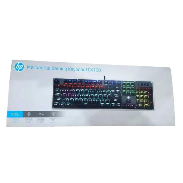 Hp mechanical gaming keyboard gk100 available in cheapest price at daddu charger rawalpindi pakistan