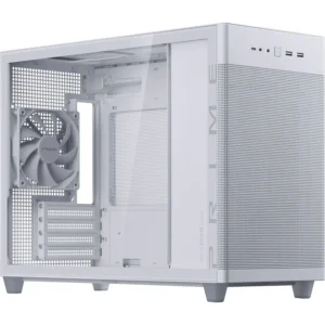 ASUS Prime AP201 Micro-ATX Case (Tempered Glass) – White Best Price in Pakistan at Daddu Charger