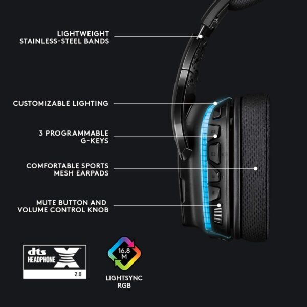 Logitech G633S 7.1 Lightsync Gaming Headset - Image 4