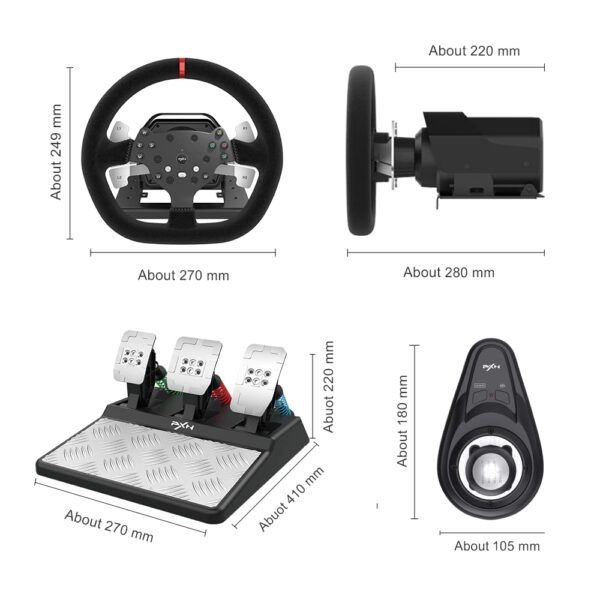 Pxn v10 force feedback steering wheel price in pakistan 6