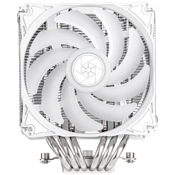 SILVERSTONE Dual tower CPU cooler with 6 heat-pipes and dual 120mm (WHITE) - Image 3