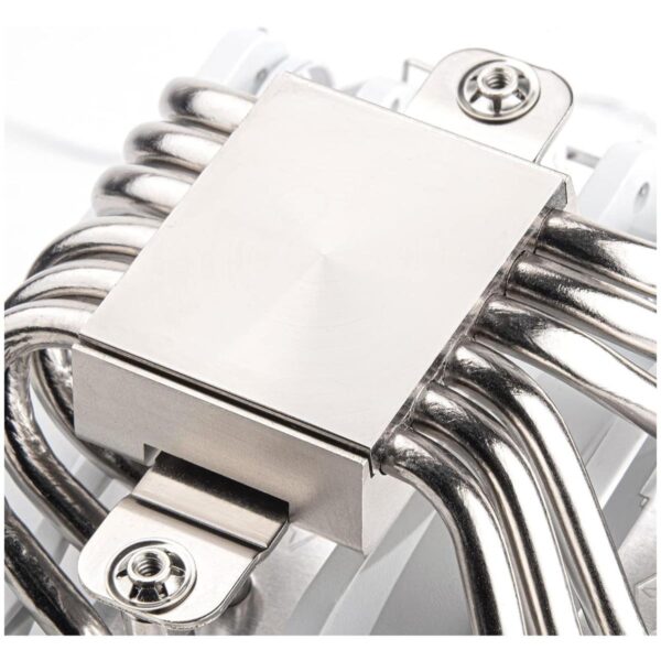 SILVERSTONE Dual tower CPU cooler with 6 heat-pipes and dual 120mm (WHITE) - Image 4