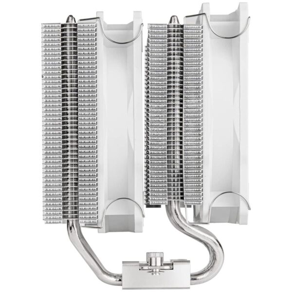 SILVERSTONE Dual tower CPU cooler with 6 heat-pipes and dual 120mm (WHITE) - Image 2