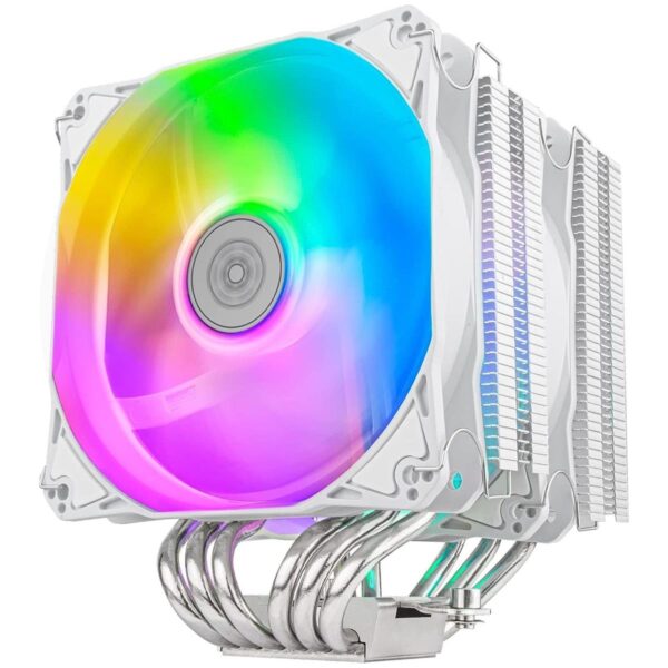 SILVERSTONE Dual tower CPU cooler with 6 heat-pipes and dual 120mm (WHITE)