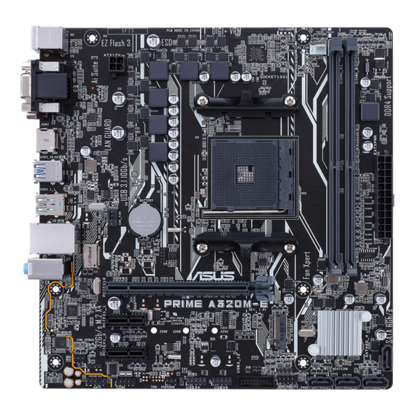 Asua prime a320m e ryzen motherboard used dadducharger. Com 3 1