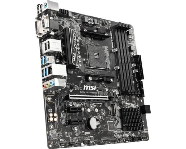 B450 ryzen motherboard msi b450m pro vdh max micro atx box packed 3