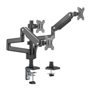 MXG BMA-36 Triple Montior Pole Mounted Premium Aluminum Spring-Assisted Monitor Arm6