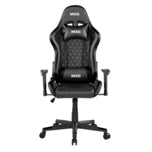 MXG GCH-01 Large Diamound Quilted PU with Headrest and Lumbar Support Gaming Chair – Black4