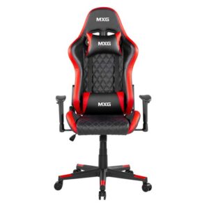 MXG GCH-01 Large Diamound Quilted PU with Headrest and Lumbar Support Gaming Chair – RED4