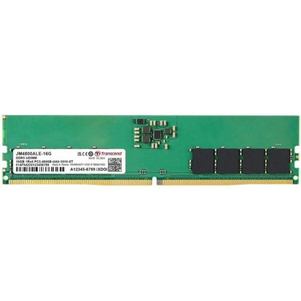 Transcend jetram jm4800ale 16g memory module 16 gb 1 x 16 gb ddr5 4800 mhz