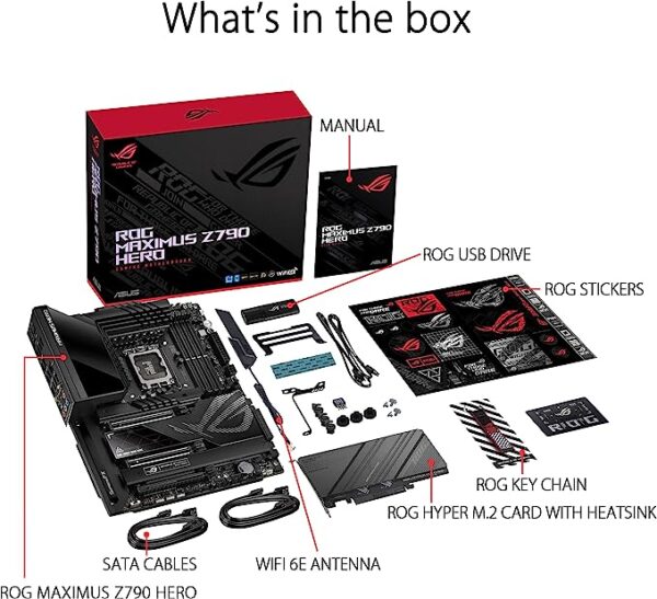 Asus rog maximus z790 hero wifi 6e lga 1700 atx motherboard dadducharger. Com 1