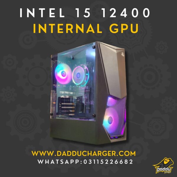 Best Intel i5 12400 with Internal GPU in 2024 available in cheapest price at Daddu Charger Rawalpindi Pakistan