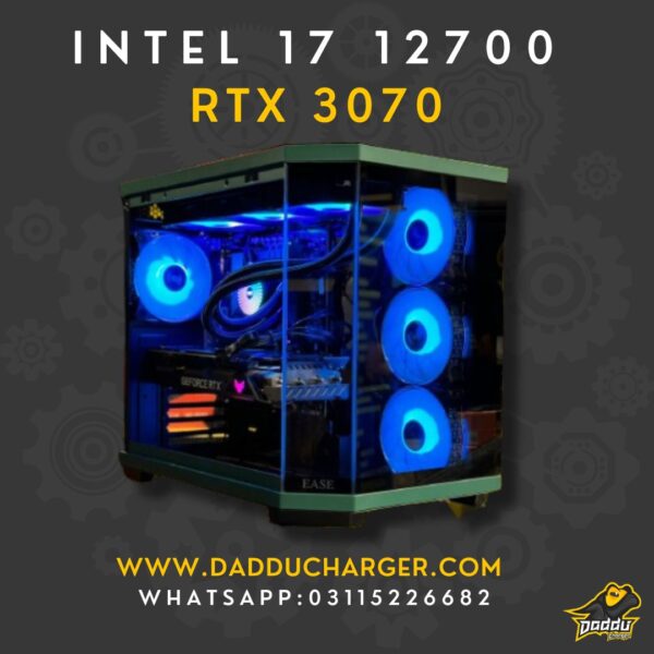 Best Intel i7 12700 with RTX 3070 available in cheapest price at Daddu Charger Rawalpindi Pakistan