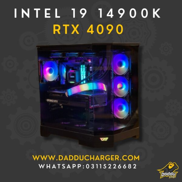 Best Intel i9 14900k with RTX 4090 Gaming PC Build available in cheapest price at Daddu Charger Rawalpindi Pakistan