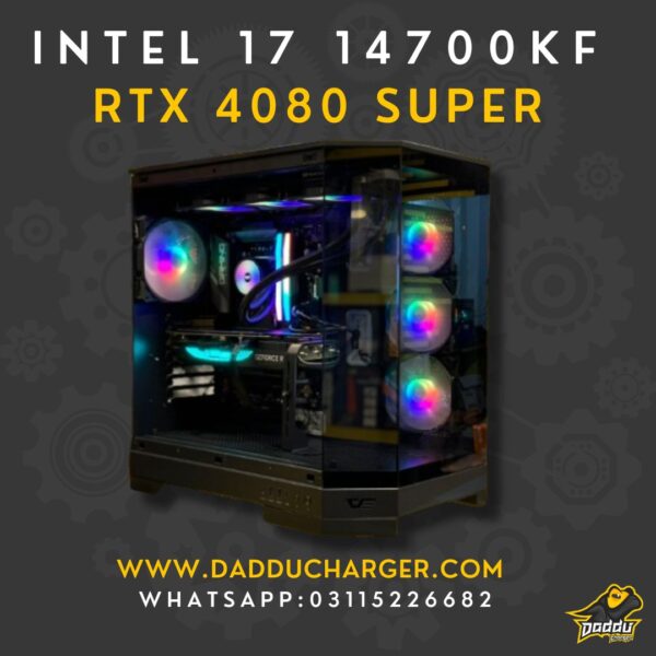 Intel i7 14700KF With RTX 4080 Super available in cheapest price at Daddu Charger Rawalpindi Pakistan