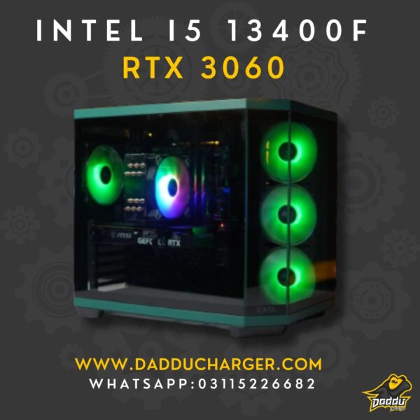 Best intel i5 13400f with rtx 3060 in 2024 available in cheapest price at daddu charger rawalpindi pakistan