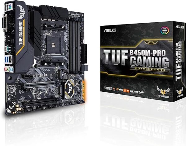 Asus Tuf B450M Pro Gaming New W/o Box With 4Ram Slot Motherboard