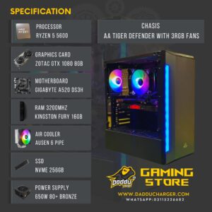 Best Ryzen 5 5600 with GTX 1080 8GB Gaming PC Build available in cheapest price at Daddu Charger Rawalpindi Pakistan