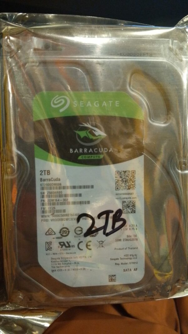 Hard Drive 2TB with 10 Months Warranty