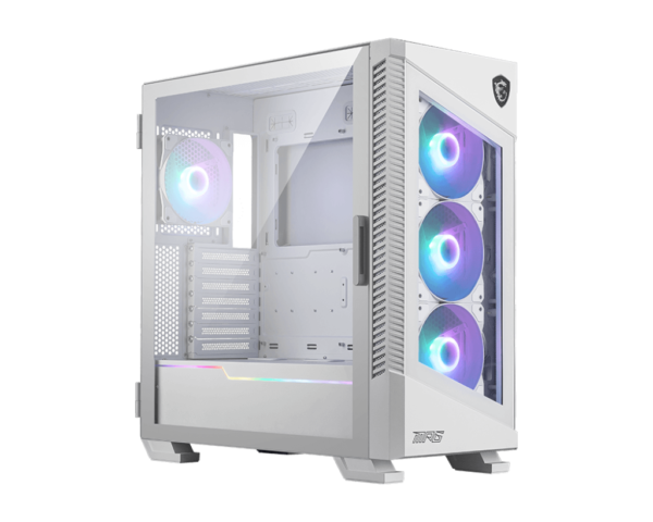 MSI MPG Velox 100R With 4 ARGB Fans Mid-Tower ATX Case - White