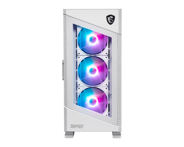 MSI MPG Velox 100R With 4 ARGB Fans Mid-Tower ATX Case - White - Image 2