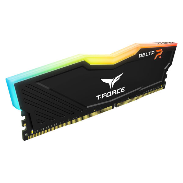 TEAMGROUP Team T-Force Delta RGB DDR4 Gaming Memory, 2 x 8 GB, 3200 Mhz 288 Pin DIMM Black - Image 2