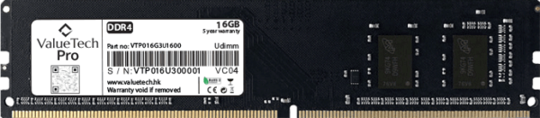 VALUETECH 16GB DDR4 3200MHZ SINGLE STICK WITHOUT HEATSINK