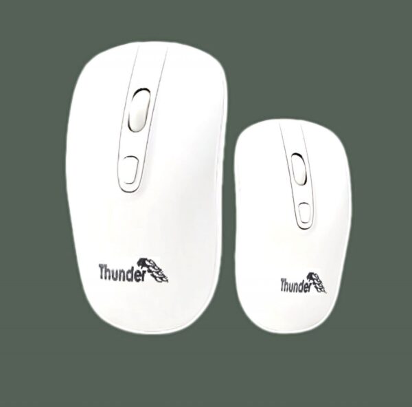 Thunder PEBBLE 2.4G Wireless Mouse White TOM-702W
